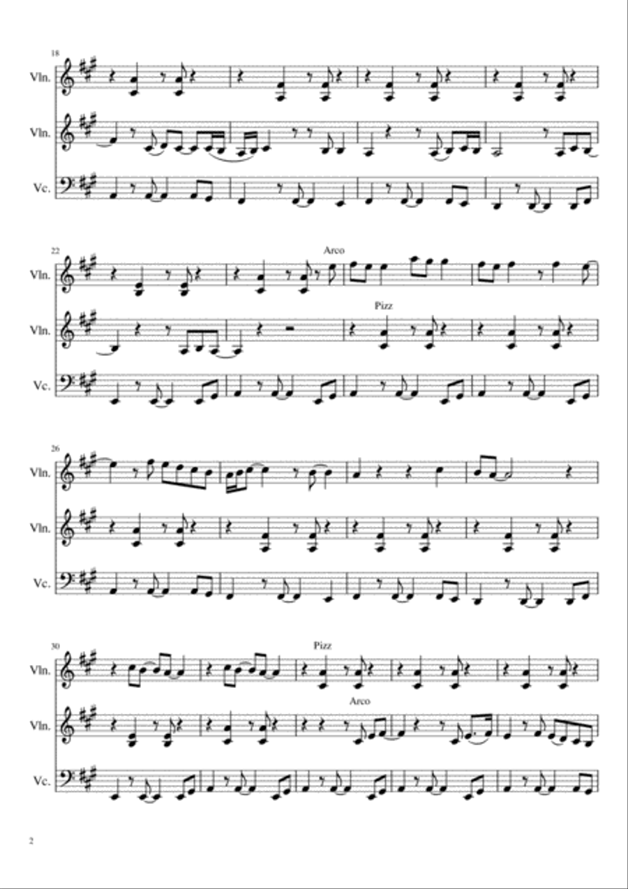 Stand By Me String Trio scores gallery preview page 2