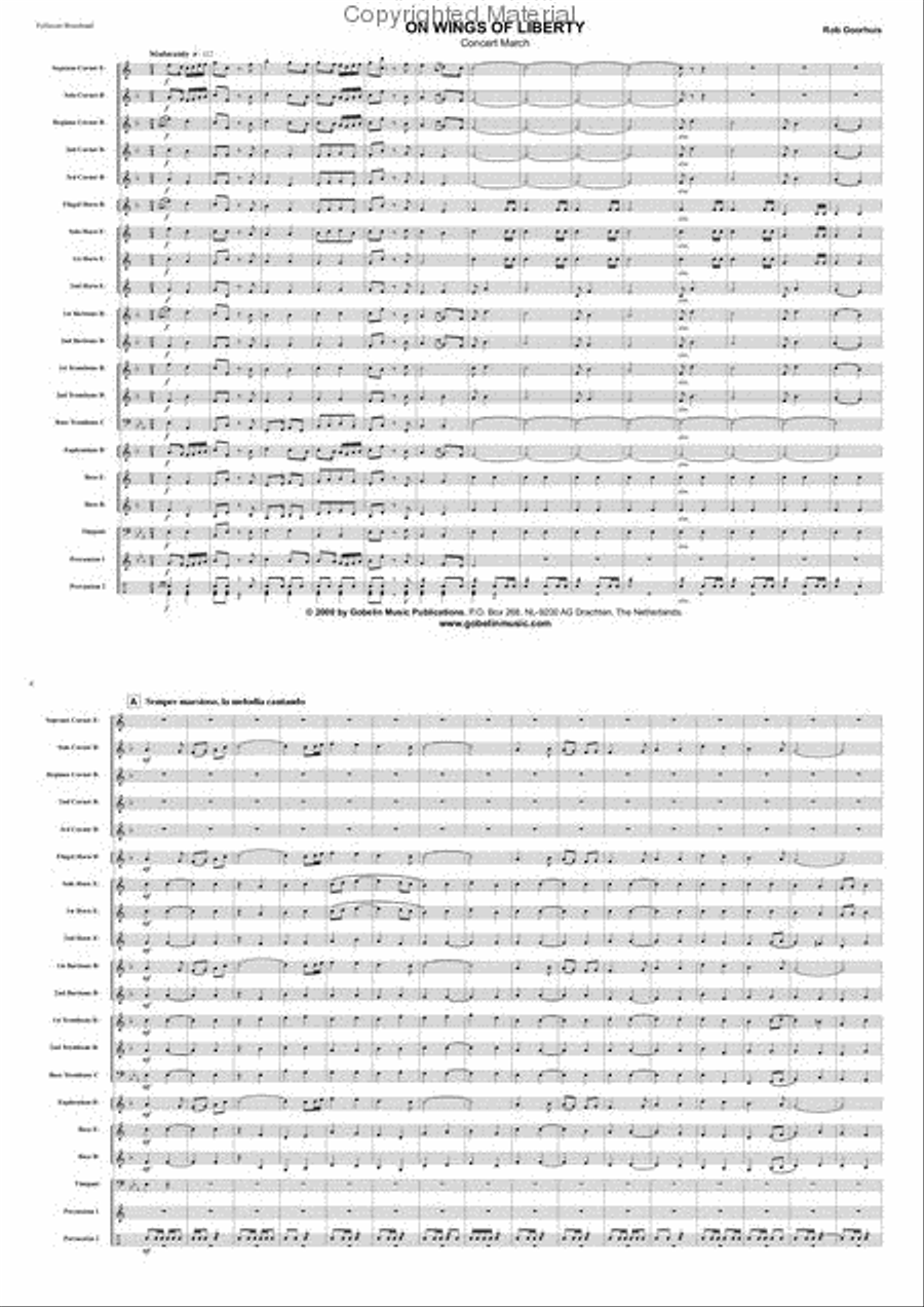 On Wings of Liberty On Wings of Liberty Brass Band scores gallery preview page 2