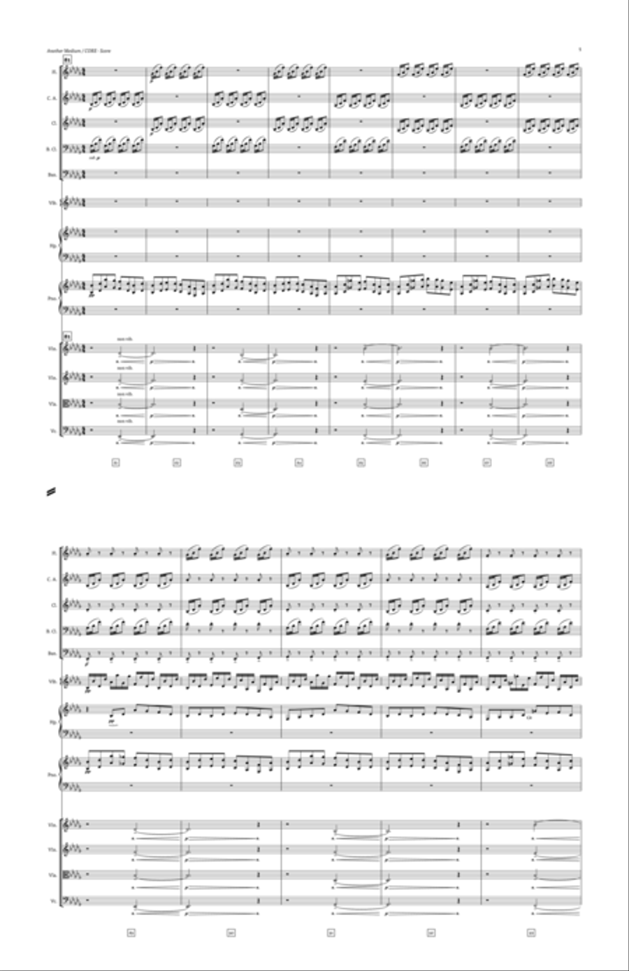Another Medium/CORE (UNDERTALE) Full Orchestra scores gallery preview page 5