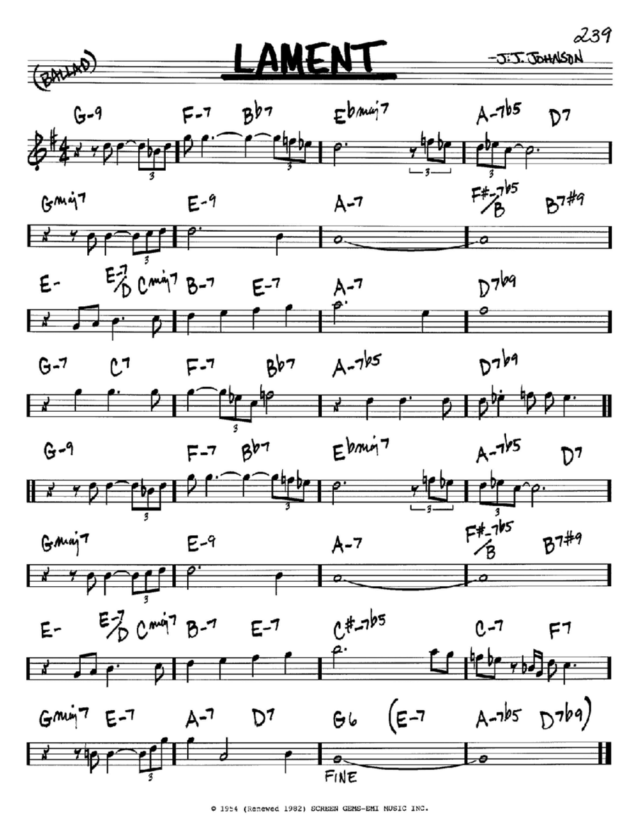 Lament Piano scores gallery preview page 1