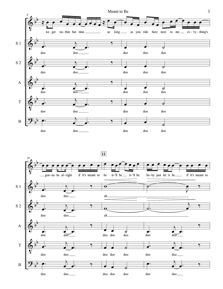 Meant To Be Divisi scores gallery preview page 3