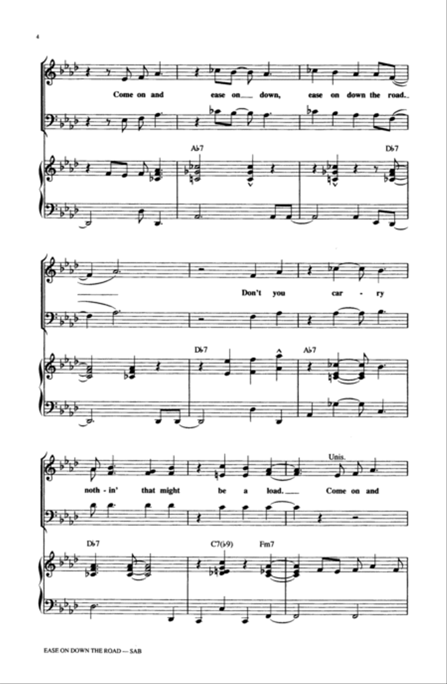 Ease on Down the Road Ease on Down the Road 3-Part scores gallery preview page 4