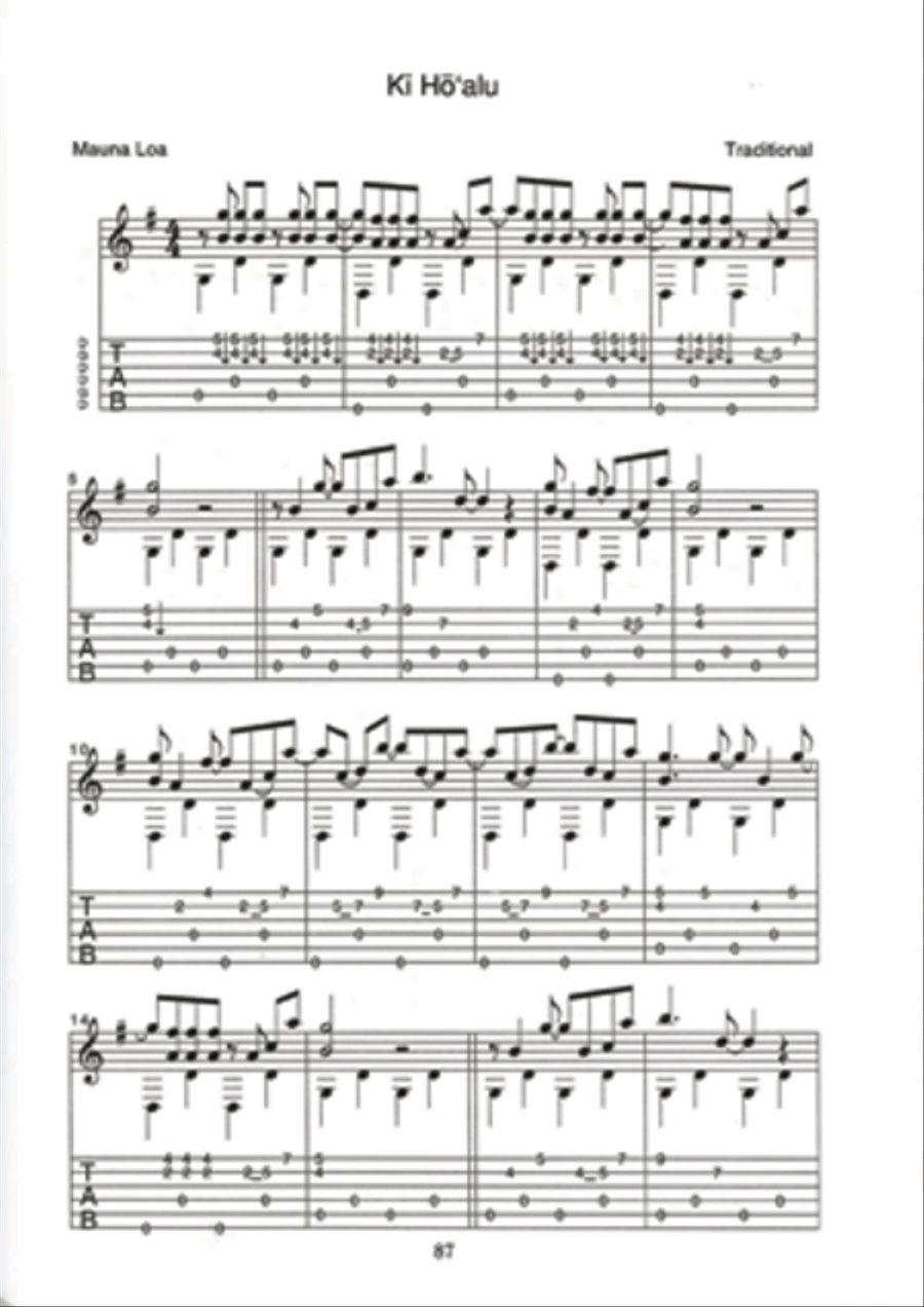 Learn to Play Hawaiian Slack-Key Guitar Fingerpicking Guitar scores gallery preview page 7
