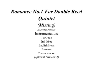 Romance No. 1 For Double Reed Quintet