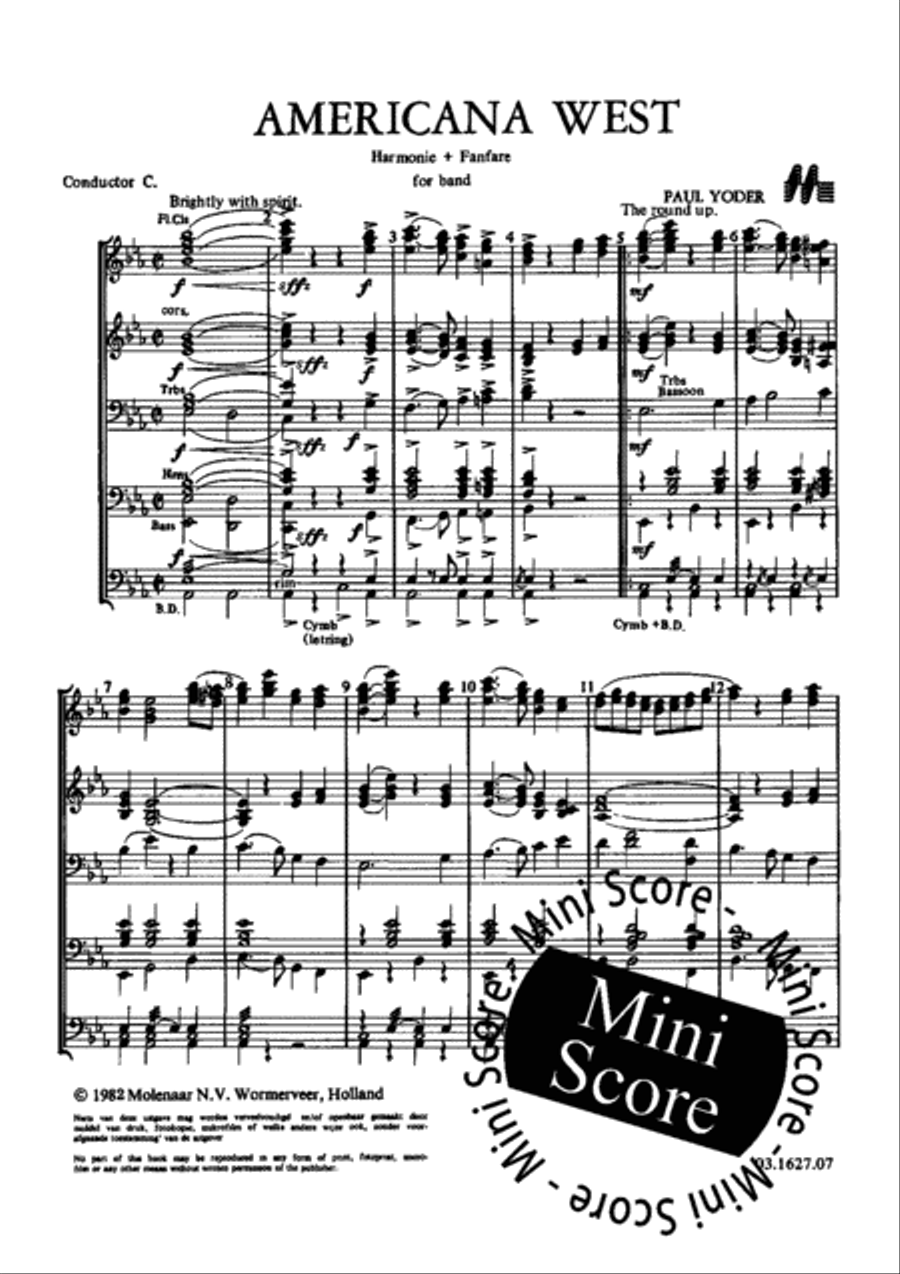 Americana West Americana West Concert Band scores gallery preview page 5