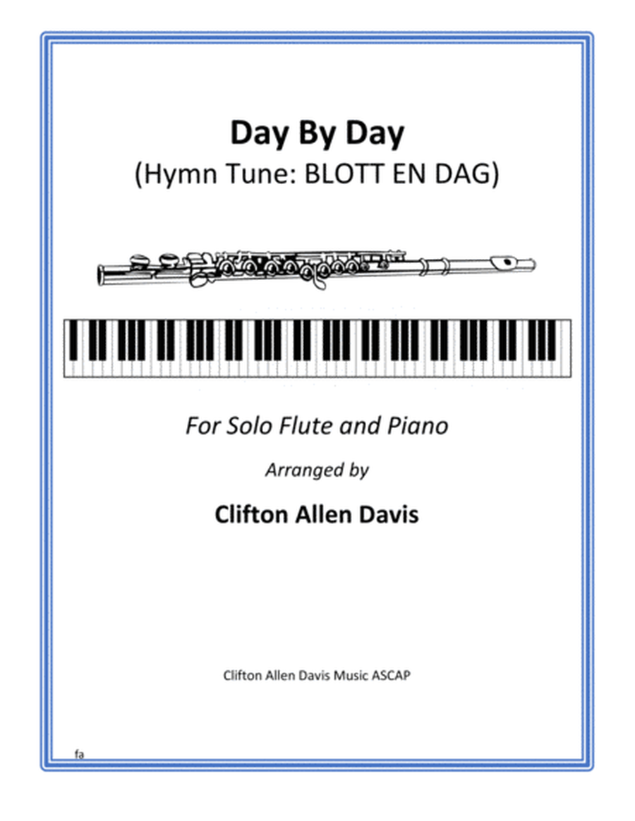 Day By Day (solo flute, piano accompaniment)