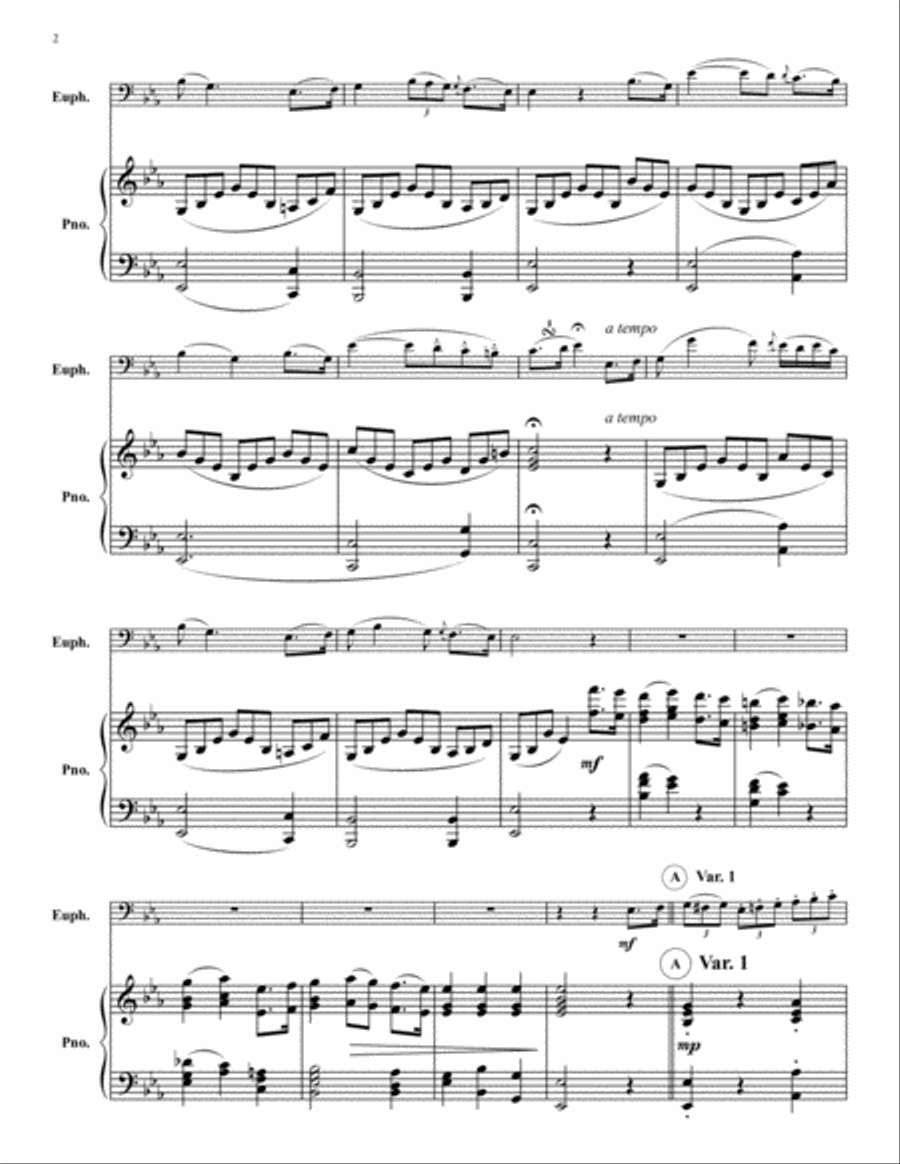 The Last Rose of Summer The Last Rose of Summer Euphonium scores gallery preview page 2