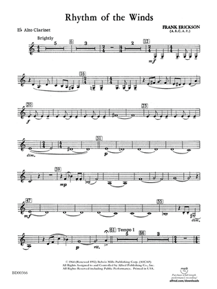 Rhythm of the Winds: E-flat Alto Clarinet