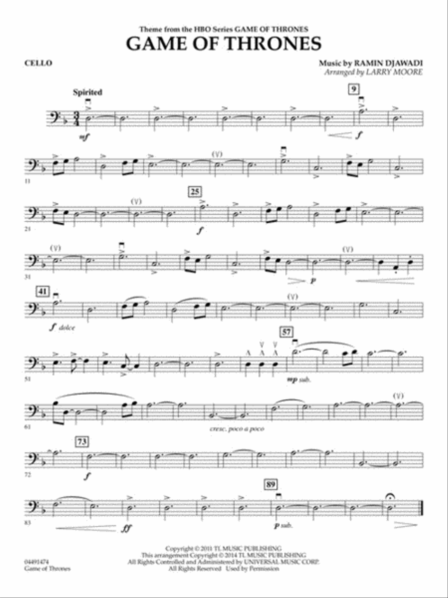 Game of Thrones (Theme) String Orchestra scores gallery preview page 4