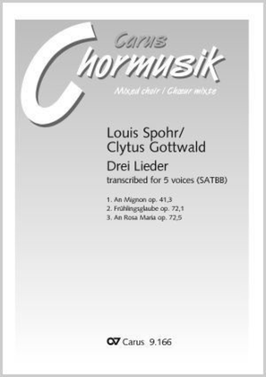 Book cover for Spohr/Gottwald: Three songs