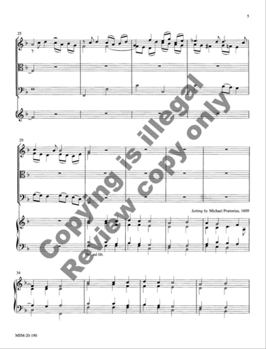 Lo, How a Rose E'er Blooming String Quartet scores gallery preview page 8