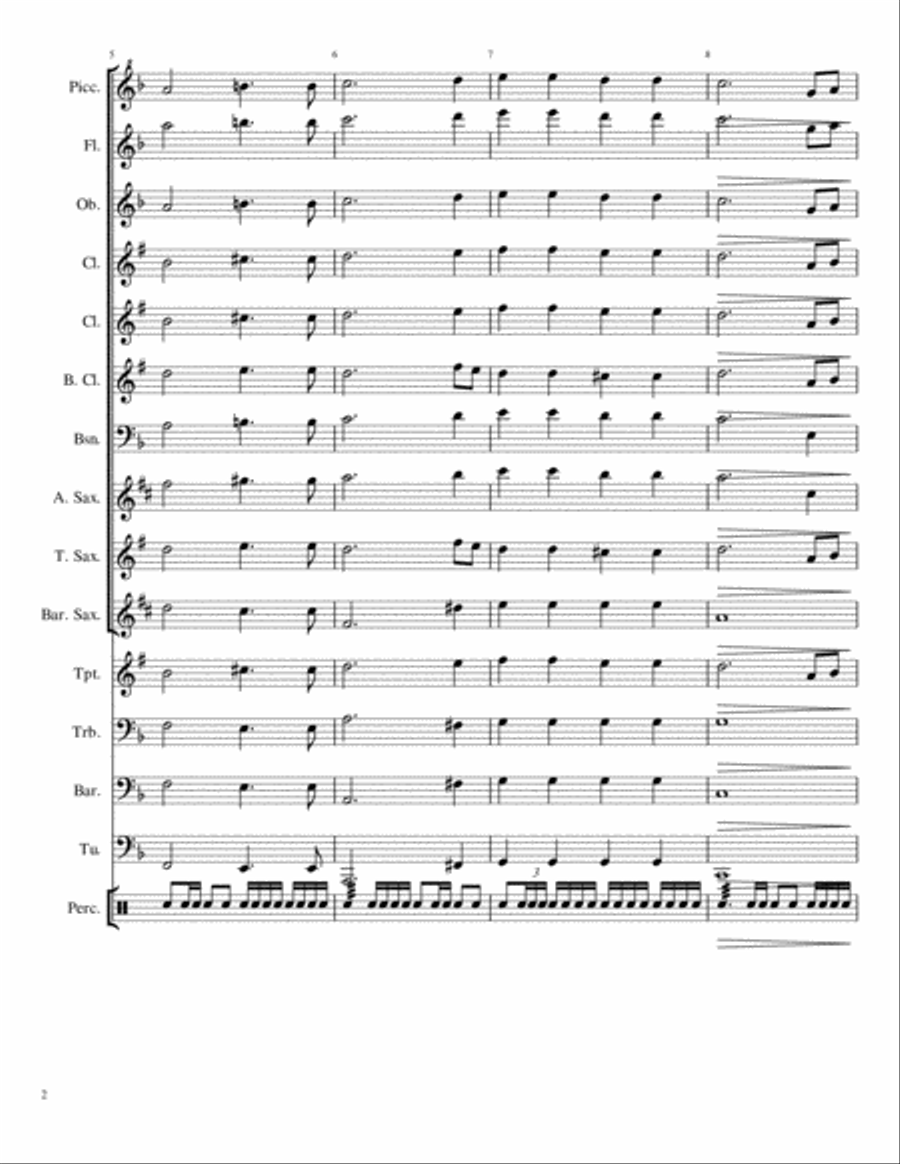 O Canada Large Ensemble scores gallery preview page 2