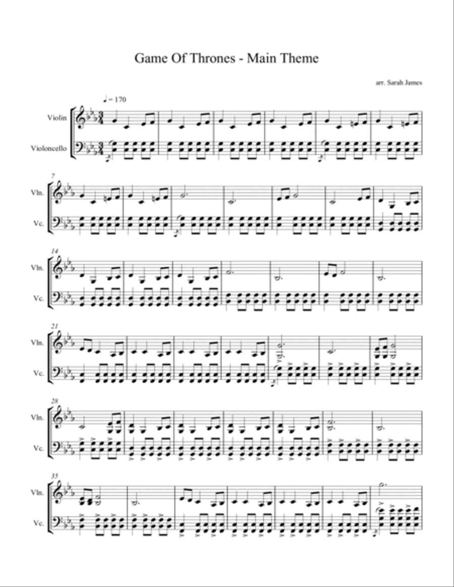 Game Of Thrones Game Of Thrones Score and Parts scores gallery preview page 2