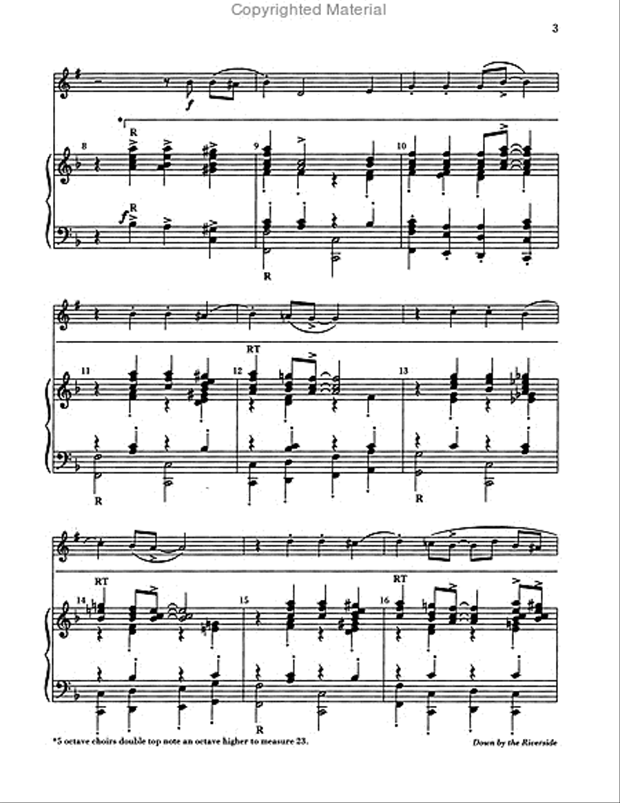 Down by the Riverside 5-Octaves scores gallery preview page 3