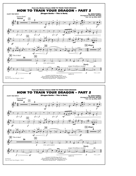 How To Train Your Dragon Part 2 - 3rd Bb Trumpet