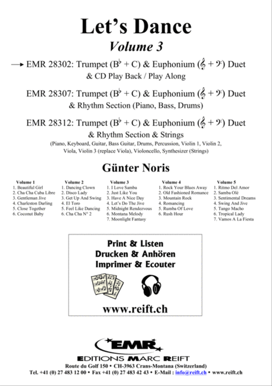 Let's Dance Volume 3 Brass Ensemble scores gallery preview page 2