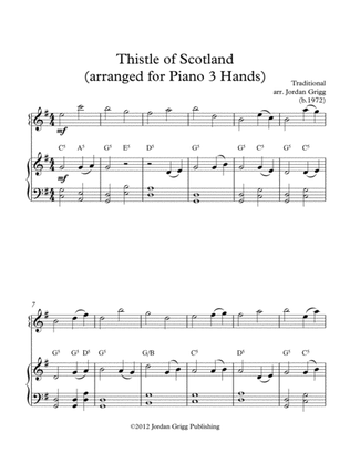 Book cover for Thistle of Scotland (arranged for Piano 3 Hands)