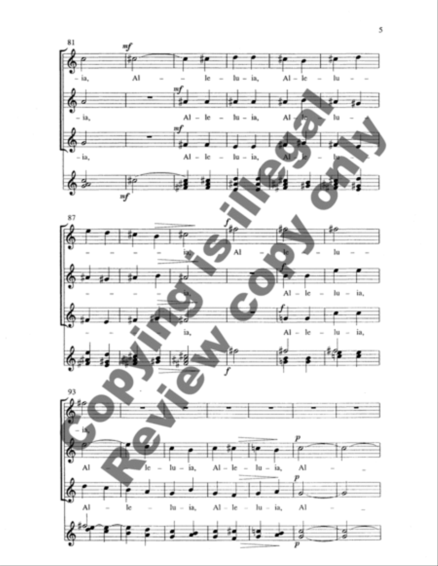 Alleluia Alleluia SSA scores gallery preview page 9