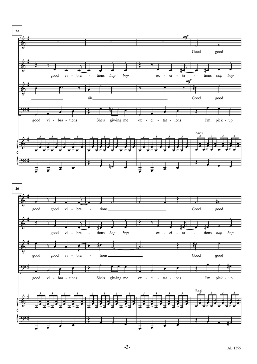 God Only Knows Choir scores gallery preview page 3