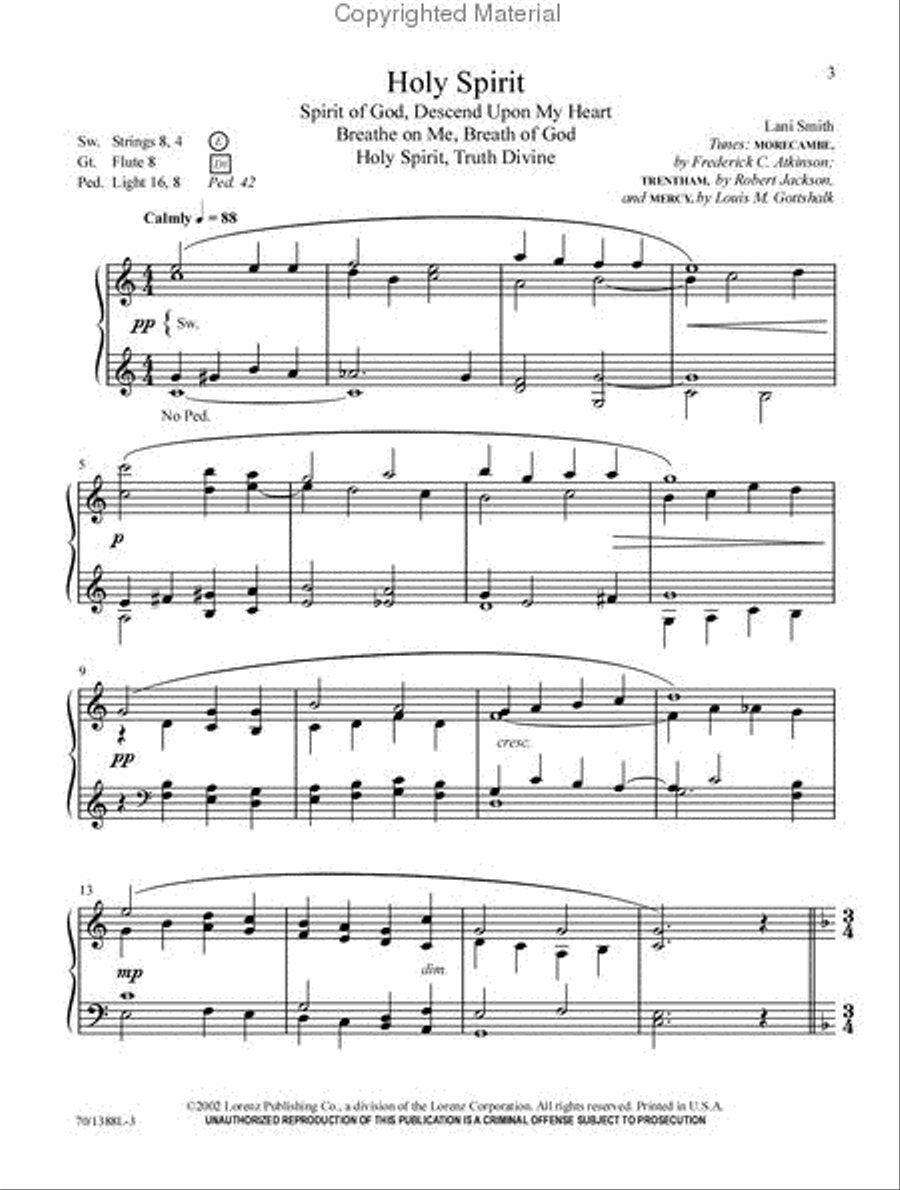 To Walk with Christ Organ Solo scores gallery preview page 2