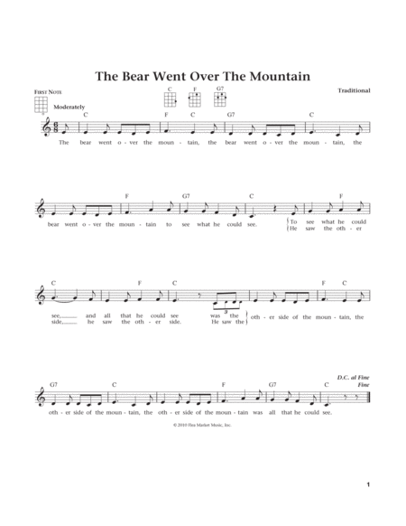 The Bear Went Over The Mountain (from The Daily Ukulele) (arr. Liz and Jim Beloff)