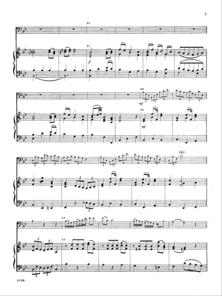 Concerto In Bb K191 (Rondo) Baritone Horn scores gallery preview page 3