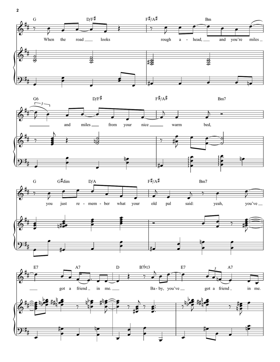 You've Got A Friend In Me (from Toy Story) Guitar scores gallery preview page 2