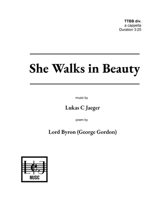 She Walks in Beauty (TTBB)