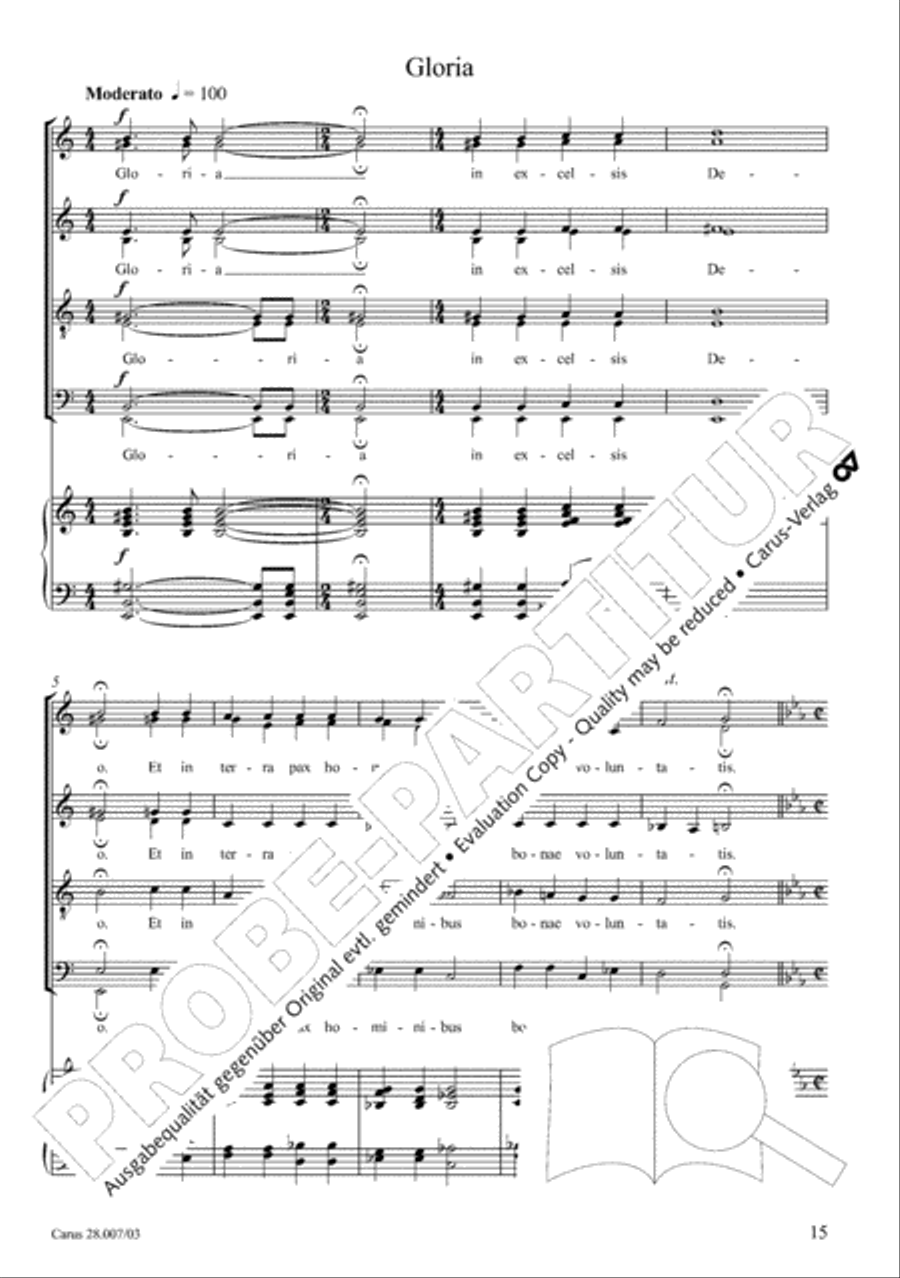 Missa latina 4-Part scores gallery preview page 16
