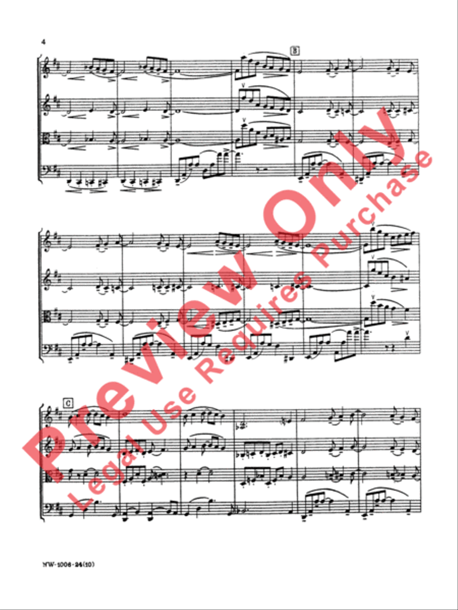 Lullaby - String Quartet String Quartet scores gallery preview page 5