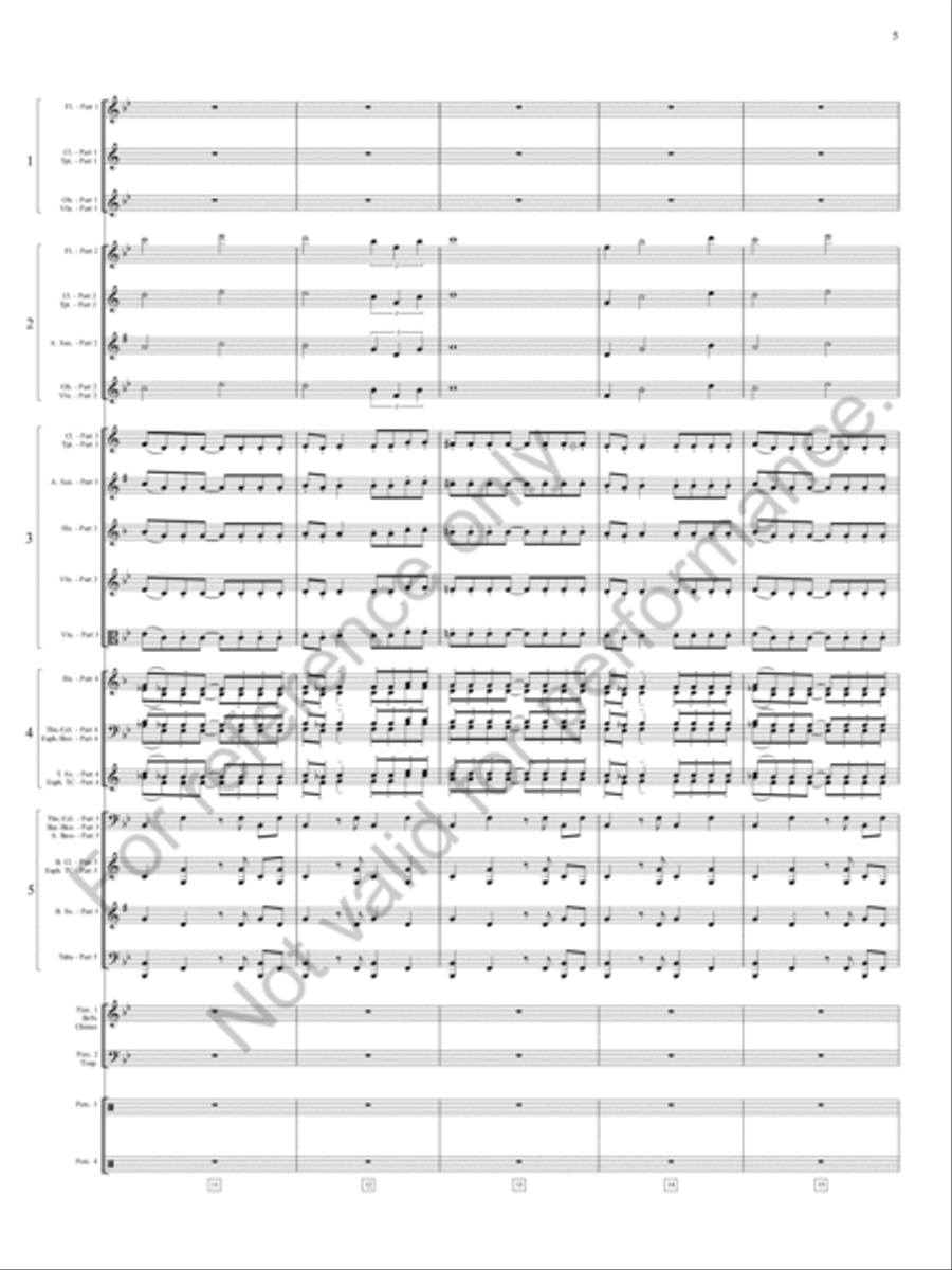 Emperata Overture Emperata Overture Concert Band scores gallery preview page 6