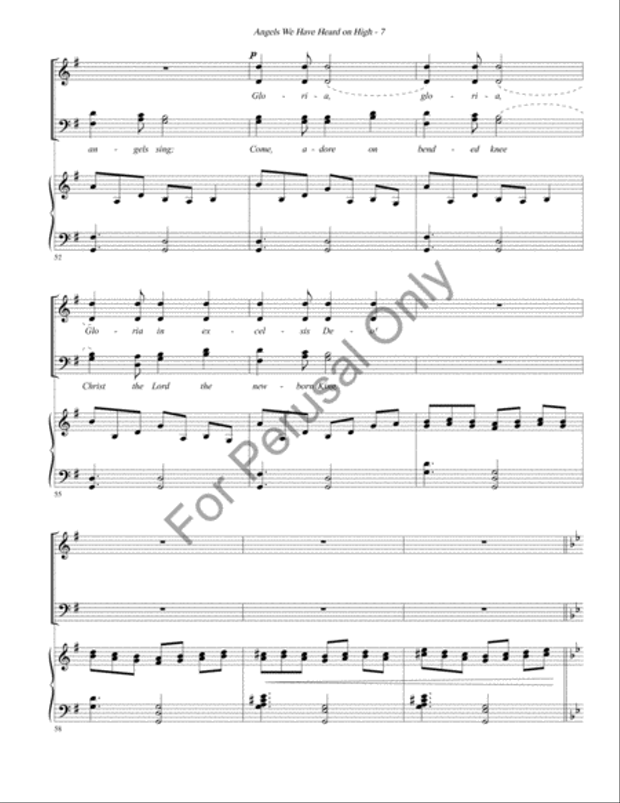 Angels we have heard on high Divisi scores gallery preview page 8
