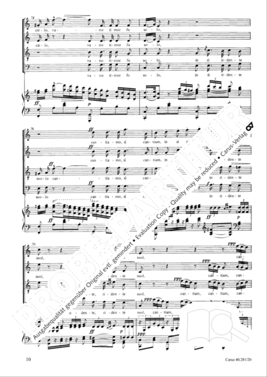 Lass mich dein sein und bleiben 4-Part scores gallery preview page 11