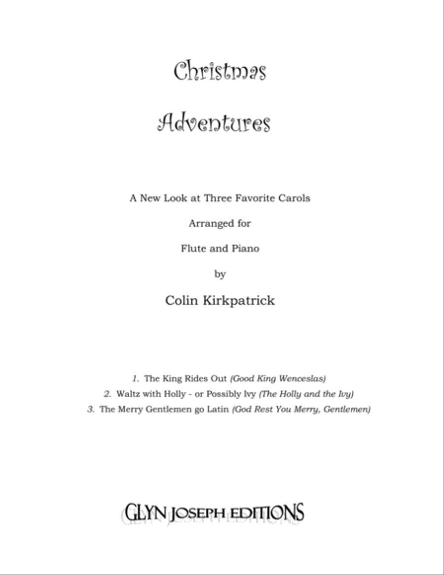 Christmas Adventures for Flute and Piano Flute Solo scores gallery preview page 2