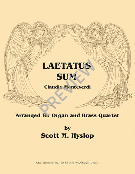 Laetatus sum by Claudio Monteverdi Trombone - Sheet Music