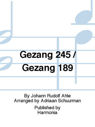 Gezang 245 / Gezang 189