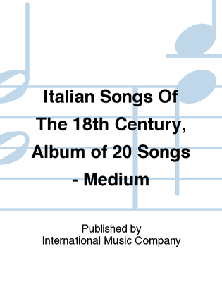 Book cover for Album Of 20 Songs - Medium (A. Fuchs)