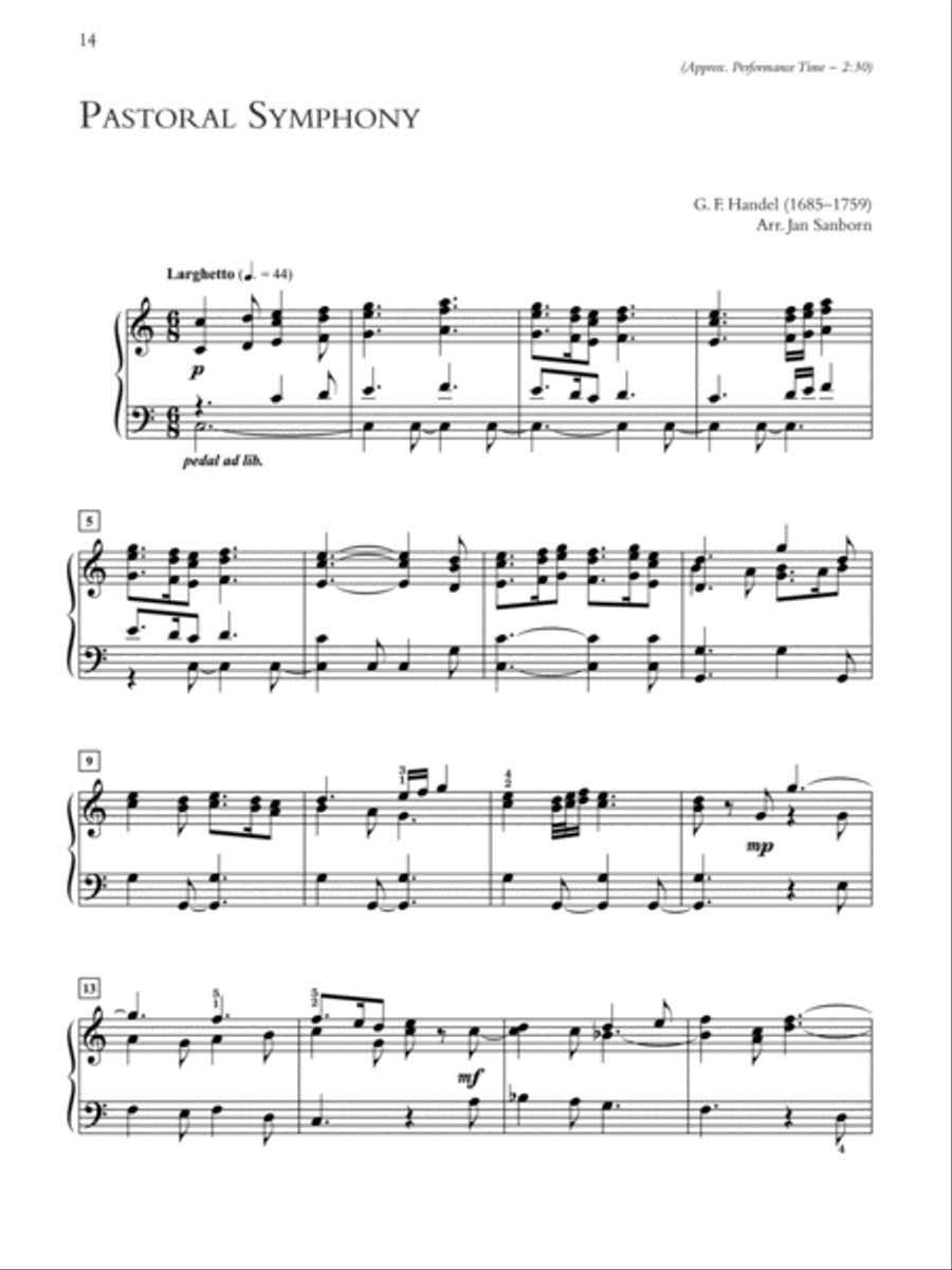Christmas with Handel's Messiah Piano Solo scores gallery preview page 8