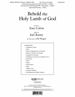 Book cover for Behold the Holy Lamb of God