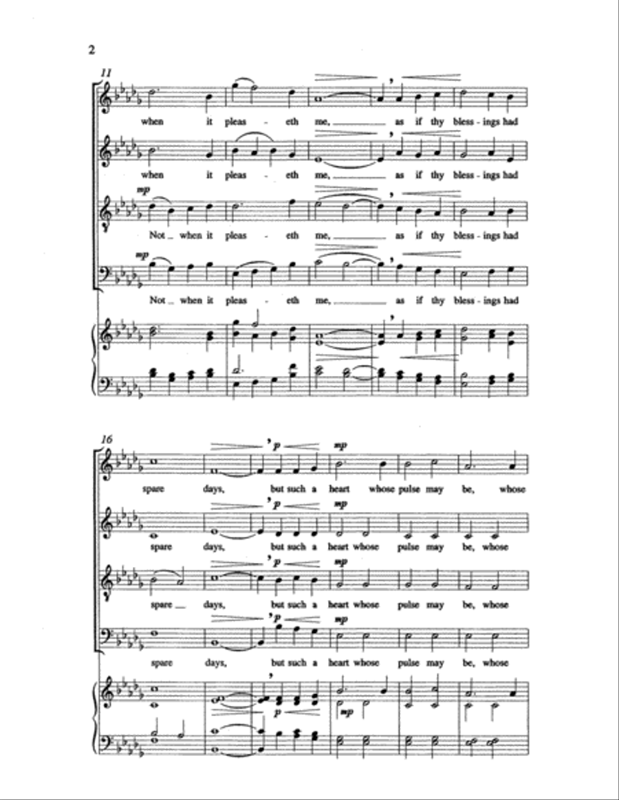 One Thing More 4-Part scores gallery preview page 3