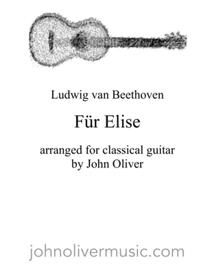 Für Elise for classical guitar
