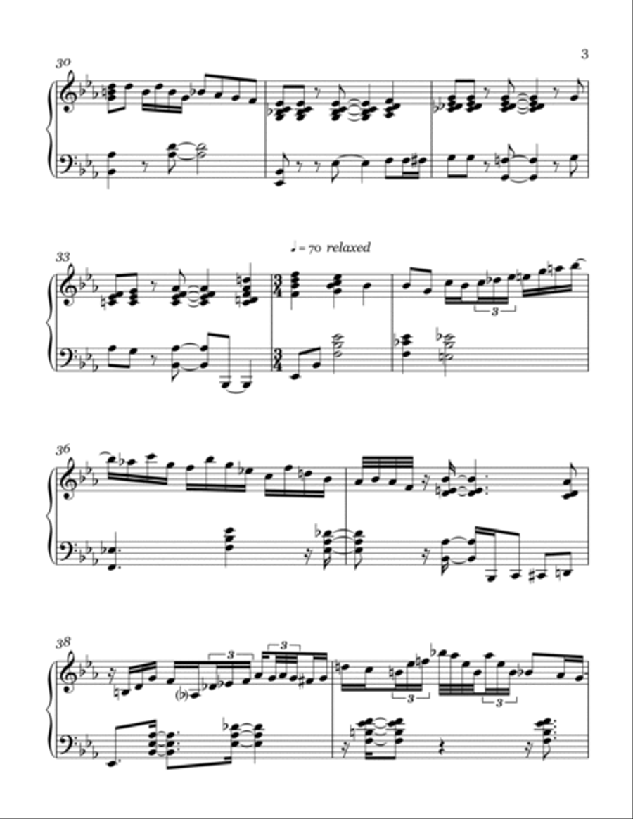 O TANNENBAUM / O CHRISTMAS TREE (jazz harmonization) Piano Solo scores gallery preview page 4