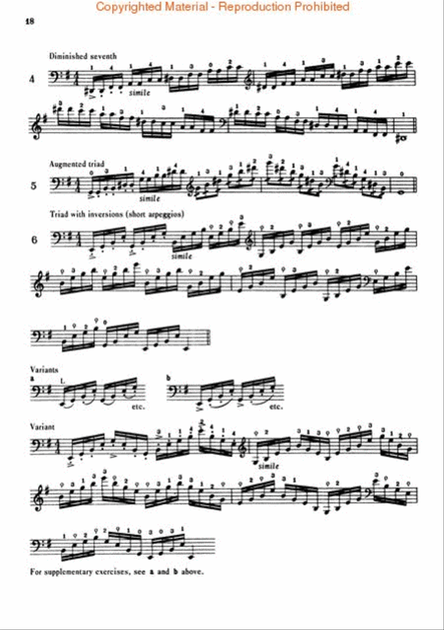 Violoncello Technique Cello scores gallery preview page 3