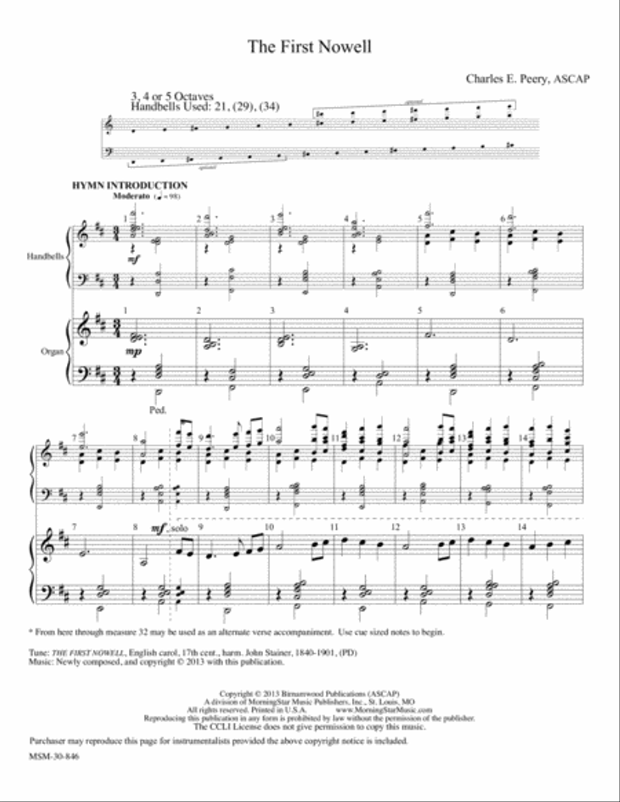 The First Nowell Choir scores gallery preview page 1