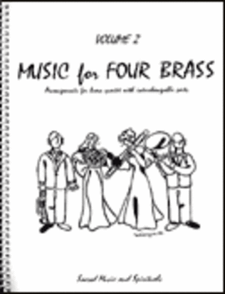 Book cover for Music for Four Brass, Volume 2 - Keyboard/Guitar