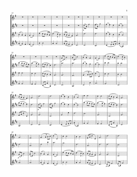 10 Christmas Canons (Sax Quartet SATB) image number null