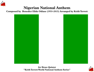 Book cover for Nigerian National Anthem for Brass Quintet