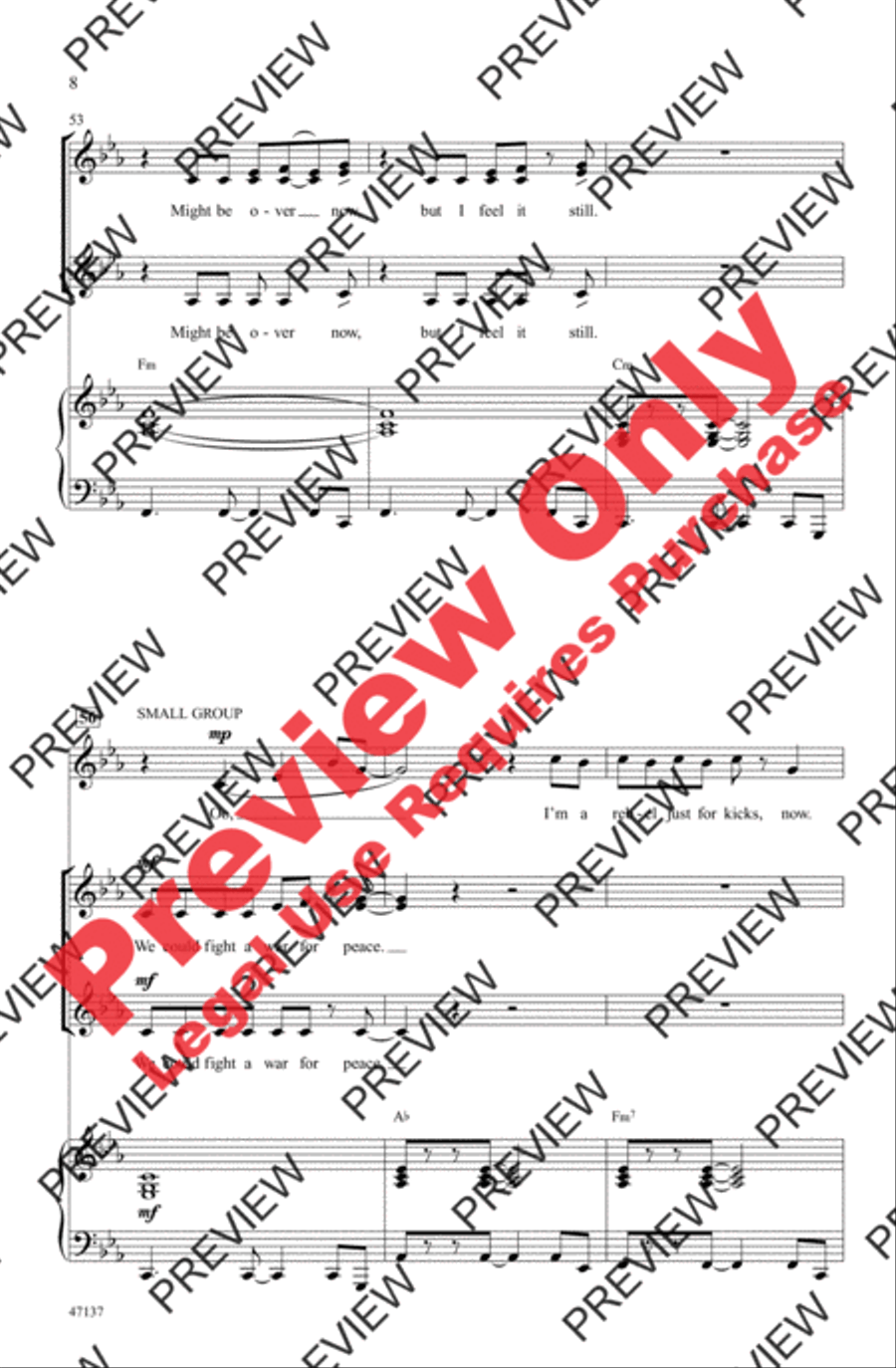 Feel It Still Women's Choir scores gallery preview page 8