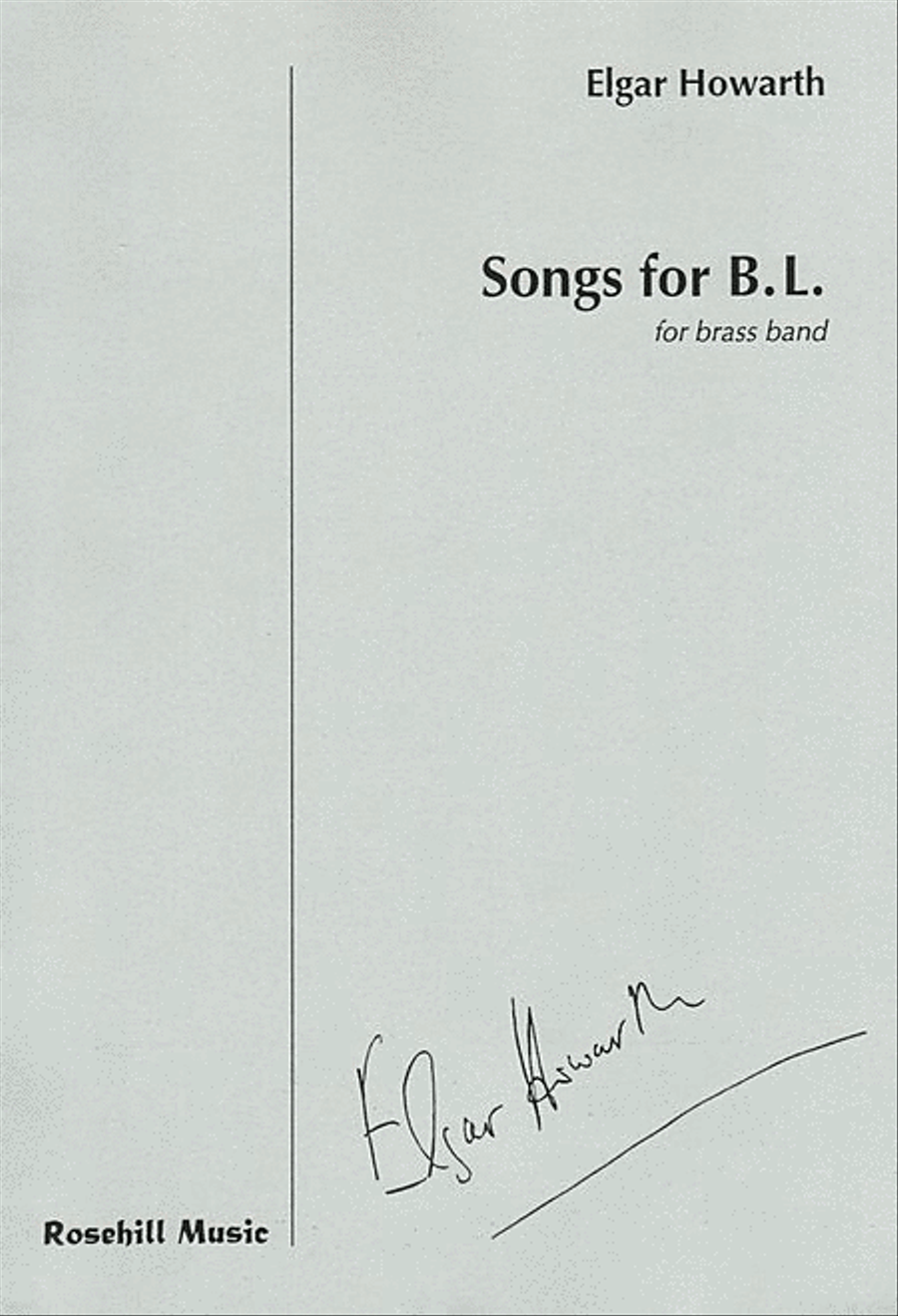 Songs for B.L. Songs for B.L. Brass Band scores gallery preview page 1