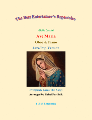 Book cover for "Ave Maria" by G. Caccini for Oboe and Piano-Video